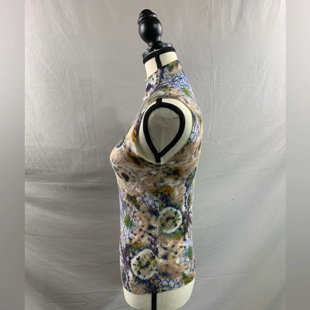 Beaded Floral Knit Top and Matching Sweater - Picture 6 of 7